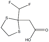 2-(Difluoromethyl)-1,3-dithiolane-2-acetic acid Structure