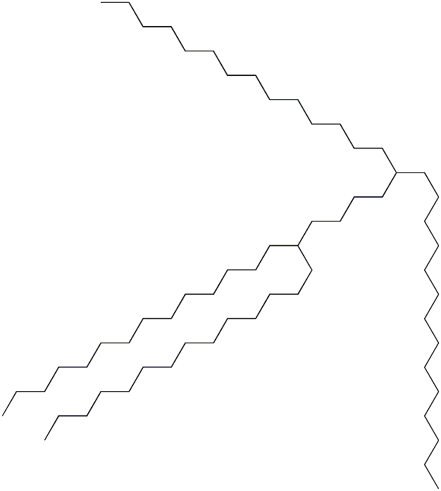 15,20-Ditetradecyltetratriacontane Structure