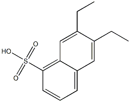 6,7-Diethyl-1-naphthalenesulfonic acid Structure