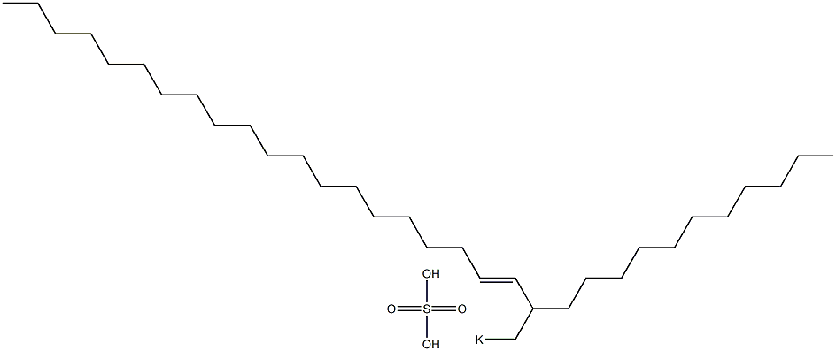 Sulfuric acid 2-undecyl-3-docosenyl=potassium ester salt Structure