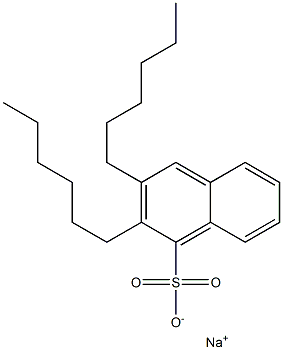 2,3-Dihexyl-1-naphthalenesulfonic acid sodium salt 구조식 이미지