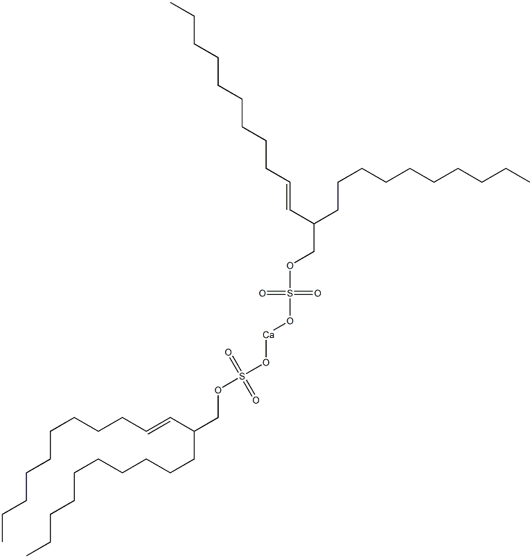 Bis(2-decyl-3-tridecenyloxysulfonyloxy)calcium 구조식 이미지