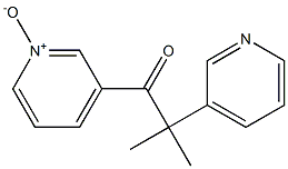3-[2,2-Dimethyl-1-oxo-2-(3-pyridinyl)ethyl]pyridine 1-oxide 구조식 이미지