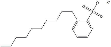 2-Decylbenzenesulfonic acid potassium salt Structure