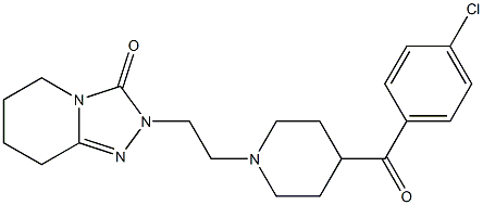 2-[2-[4-(4-Chlorobenzoyl)-1-piperidinyl]ethyl]-5,6,7,8-tetrahydro-1,2,4-triazolo[4,3-a]pyridin-3(2H)-one 구조식 이미지