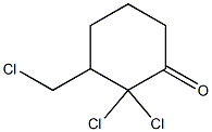 2,2-Dichloro-3-chloromethylcyclohexanone 구조식 이미지