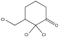 2,2-Dichloro-3-chloromethylcyclohexanone Structure