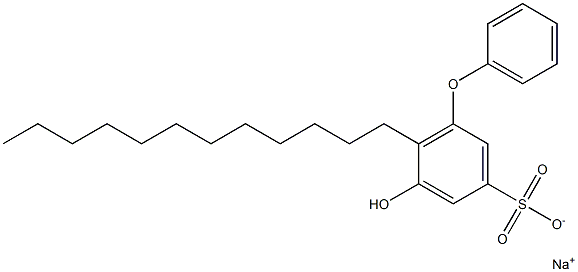 5-Hydroxy-6-dodecyl[oxybisbenzene]-3-sulfonic acid sodium salt 구조식 이미지