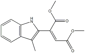 2-(3-Methyl-1H-indol-2-yl)maleic acid dimethyl ester 구조식 이미지