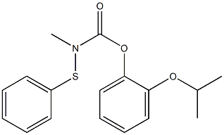 N-Methyl-N-(phenylthio)carbamic acid o-isopropoxyphenyl ester 구조식 이미지