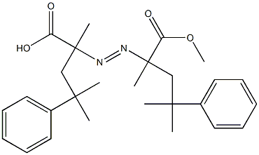 2,2'-Azobis(2,4-dimethyl-4-phenylvaleric acid methyl) ester Structure