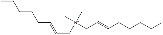 N,N-Dimethyl-N,N-di(2-octenyl)aminium 구조식 이미지