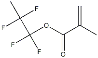 Methacrylic acid (1,1,2,2-tetrafluoropropyl) ester Structure