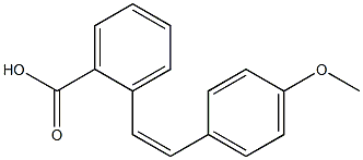 (Z)-4'-Methoxystilbene-2-carboxylic acid 구조식 이미지