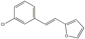 2-(3-Chlorostyryl)furan 구조식 이미지