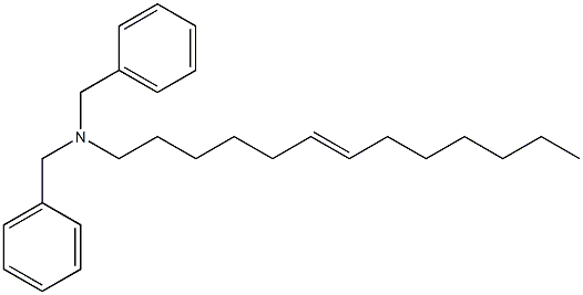 (6-Tridecenyl)dibenzylamine Structure