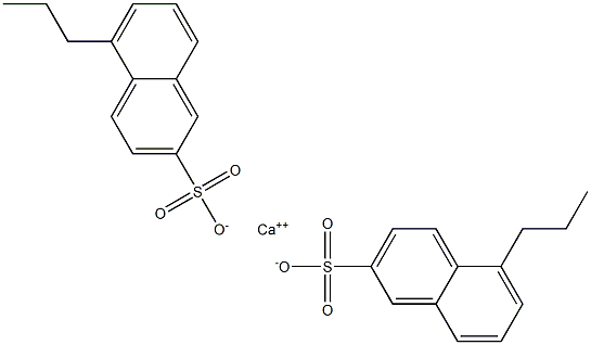 Bis(5-propyl-2-naphthalenesulfonic acid)calcium salt Structure