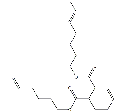 3-Cyclohexene-1,2-dicarboxylic acid bis(5-heptenyl) ester 구조식 이미지