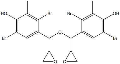 2,5-Dibromo-3-methyl-4-hydroxyphenylglycidyl ether 구조식 이미지