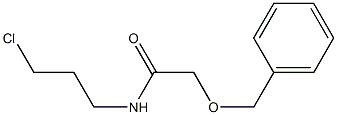 2-Benzyloxy-N-(3-chloropropyl)acetamide 구조식 이미지