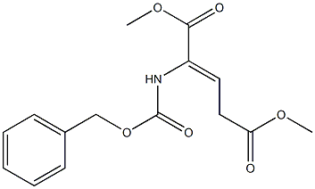 2-[[(Benzyloxy)carbonyl]amino]-2-pentenedioic acid dimethyl ester 구조식 이미지