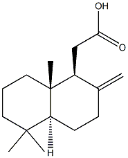 13,14,15,16-Tetranorlabd-8(17)-en-12-oic acid 구조식 이미지