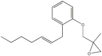 2-(2-Heptenyl)phenyl 2-methylglycidyl ether 구조식 이미지