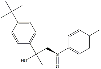 (S)-1-Methyl-1-(4-tert-butylphenyl)-2-(4-methylphenylsulfinyl)ethanol Structure