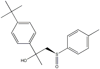 (S)-1-Methyl-1-(4-tert-butylphenyl)-2-(4-methylphenylsulfinyl)ethanol 구조식 이미지