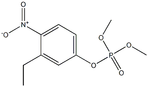 Phosphoric acid dimethyl 3-ethyl-4-nitrophenyl ester Structure