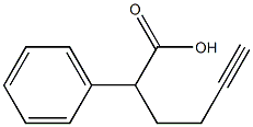 2-Phenyl-5-hexynoic acid 구조식 이미지