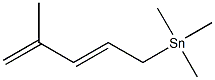 [(2E)-4-Methyl-2,4-pentadienyl]trimethylstannane 구조식 이미지