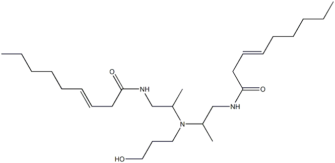 N,N'-[3-Hydroxypropyliminobis(2-methyl-2,1-ethanediyl)]bis(3-nonenamide) Structure