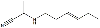 N-(1-Cyanoethyl)-3-hexenylamine 구조식 이미지