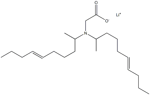 N,N-Di(6-decen-2-yl)aminoacetic acid lithium salt 구조식 이미지