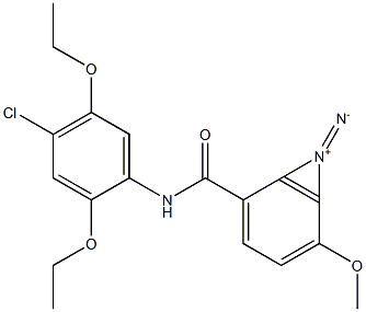 4-Methoxy-2',5'-diethoxy-4'-chlorodiazobenzanilide 구조식 이미지