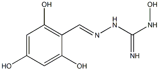 1-[[2,4,6-Trihydroxybenzylidene]amino]-3-hydroxyguanidine Structure