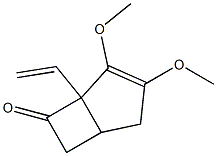 2,3-Dimethoxy-1-ethenylbicyclo[3.2.0]hept-2-en-7-one 구조식 이미지