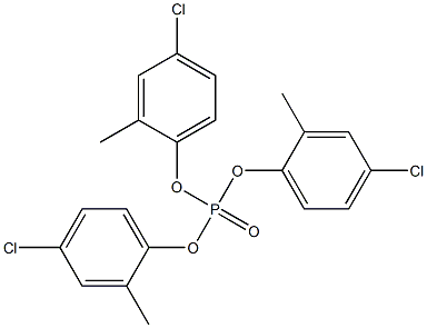 Phosphoric acid tris(4-chloro-2-methylphenyl) ester 구조식 이미지