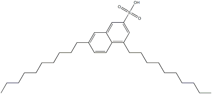 4,7-Didecyl-2-naphthalenesulfonic acid 구조식 이미지
