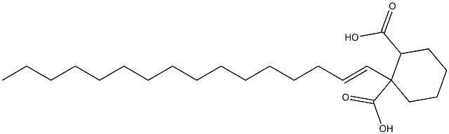 Cyclohexane-1,2-dicarboxylic acid hydrogen 1-(1-hexadecenyl) ester Structure