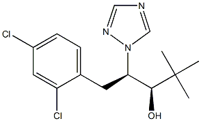 (1R,2R)-2-[(2,4-Dichlorophenyl)methyl]-1-(1,1-dimethylethyl)-2-(1H-1,2,4-triazol-1-yl)ethanol 구조식 이미지