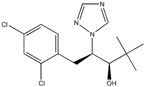 (1R,2R)-2-[(2,4-Dichlorophenyl)methyl]-1-(1,1-dimethylethyl)-2-(1H-1,2,4-triazol-1-yl)ethanol Structure