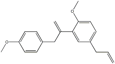 3-(4-Methoxyphenyl)-2-[2-methoxy-5-(2-propenyl)phenyl]propene 구조식 이미지