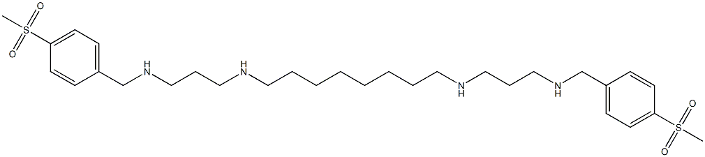 N,N'-Bis[3-(4-methylsulfonylbenzylamino)propyl]-1,8-octanediamine Structure