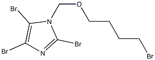 2-Bromo-4,5-dibromo-1-(4-bromobutoxymethyl)-1H-imidazole Structure