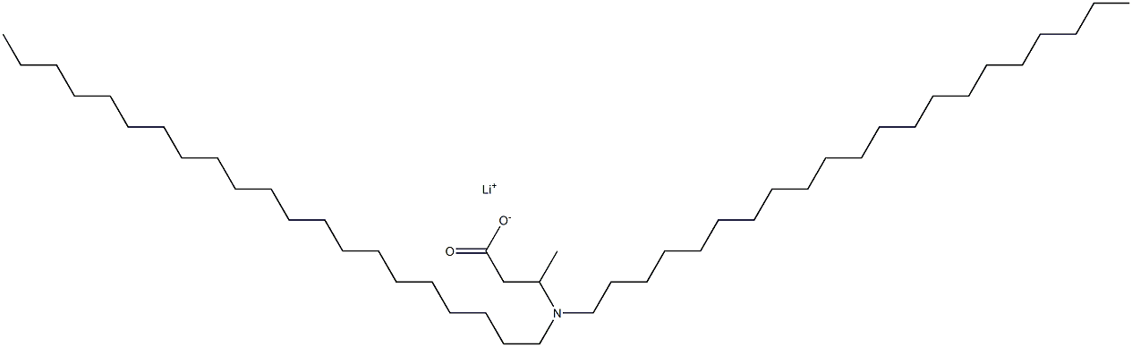 3-(Dihenicosylamino)butyric acid lithium salt Structure