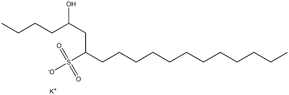 5-Hydroxynonadecane-7-sulfonic acid potassium salt 구조식 이미지