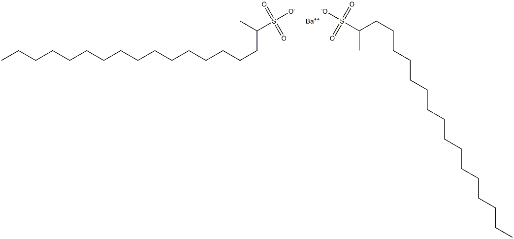 Bis(octadecane-2-sulfonic acid)barium salt 구조식 이미지