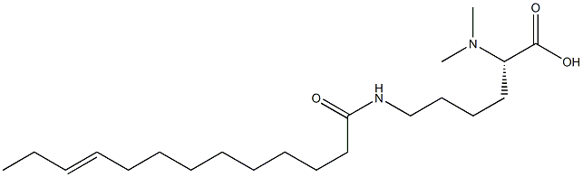 N6-(10-Tridecenoyl)-N2,N2-dimethyllysine 구조식 이미지